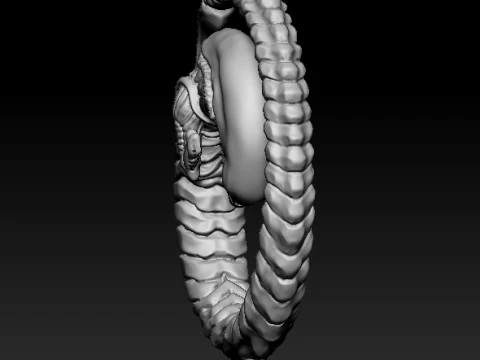 Ciondolo alieno per stampa 3D STL Modello 3D