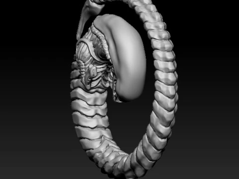 Ciondolo alieno per stampa 3D STL Modello 3D