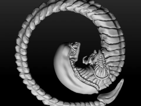 Ciondolo alieno per stampa 3D STL Modello 3D