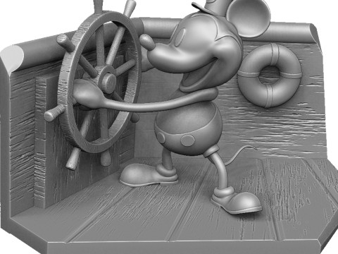 Collection Mickey and Minnie Mouse for 3D Printing Stl Modelo 3D
