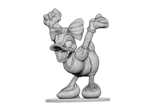 Daisy Duck for 3D printing STL Model Cetak 3D