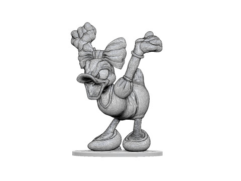 Daisy Duck for 3D printing STL Model Cetak 3D