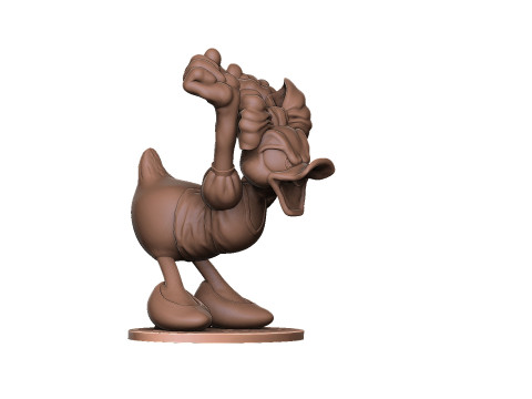 Daisy Duck for 3D printing STL Model Cetak 3D