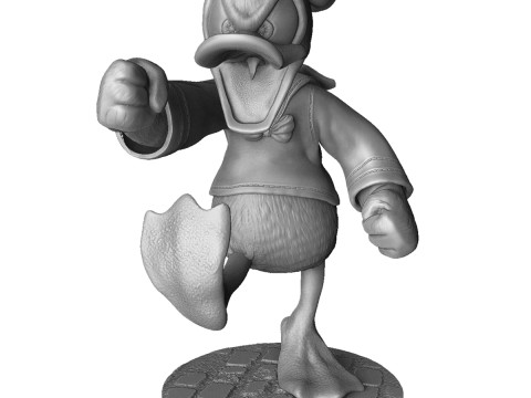 Donald Duck for 3D Printing Stl 3D Baskı Modeli