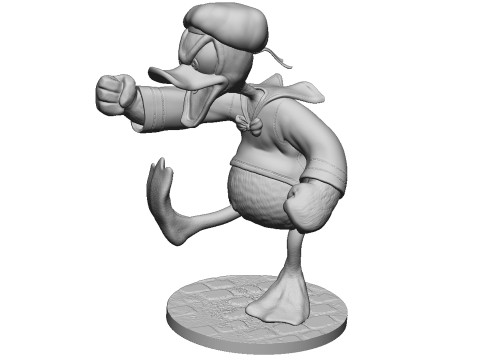 Donald Duck for 3D Printing Stl 3D Baskı Modeli