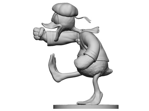 Donald Duck for 3D Printing Stl 3D Baskı Modeli
