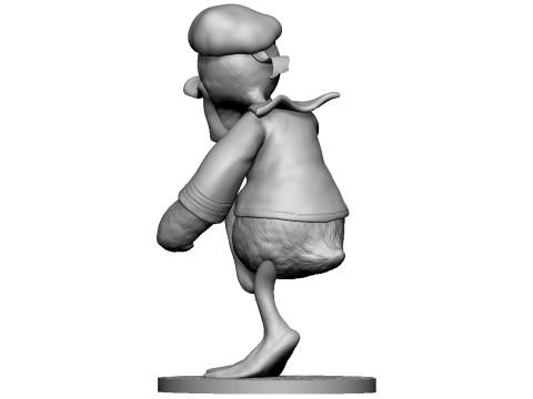 Donald Duck for 3D Printing Stl 3D Baskı Modeli