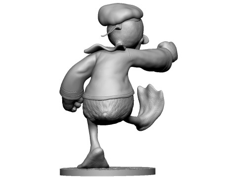Donald Duck for 3D Printing Stl 3D Baskı Modeli