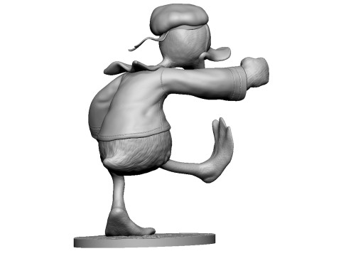 Donald Duck for 3D Printing Stl 3D Baskı Modeli