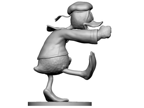 Donald Duck for 3D Printing Stl 3D Baskı Modeli