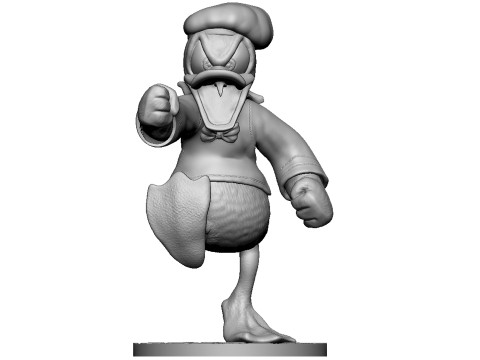 Donald Duck for 3D Printing Stl 3D Baskı Modeli