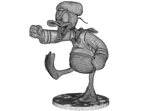 Donald Duck for 3D Printing Stl 3D Baskı Modeli