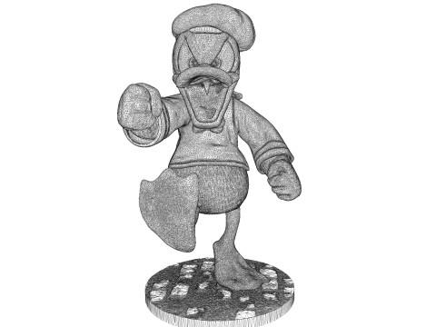 Donald Duck for 3D Printing Stl 3D Baskı Modeli