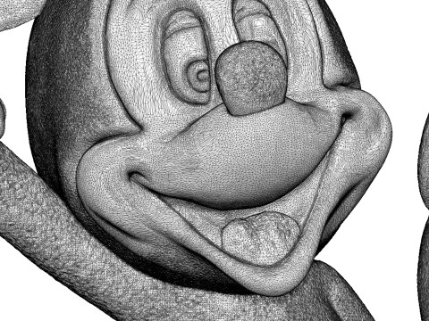 Mickey and Minnie Mouse for 3D Printing Stl 3Dプリントモデル
