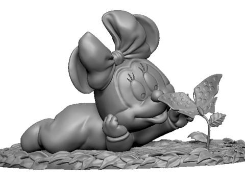 Baby Minnie Mouse for 3D printing 3D Принт Модель
