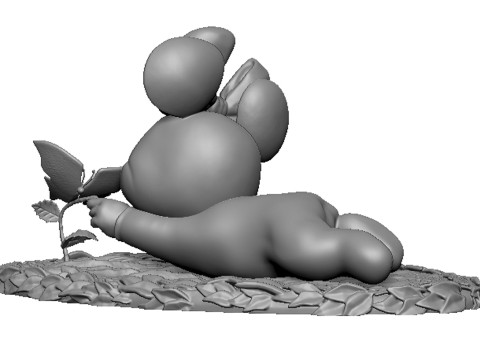 Baby Minnie Mouse for 3D printing 3Dプリントモデル