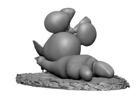 Baby Minnie Mouse for 3D printing 3Dプリントモデル