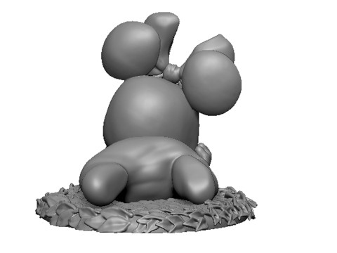 Baby Minnie Mouse for 3D printing 3Dプリントモデル