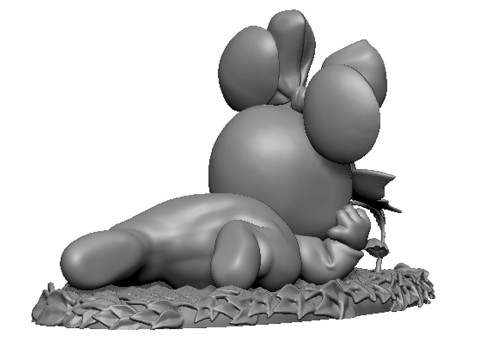 Baby Minnie Mouse for 3D printing 3Dプリントモデル