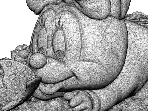 Baby Minnie Mouse for 3D printing 3Dプリントモデル