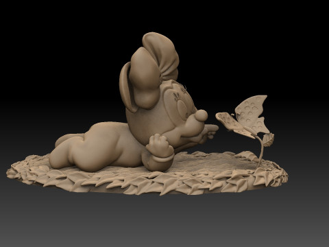 Baby Minnie Mouse for 3D printing 3Dプリントモデル