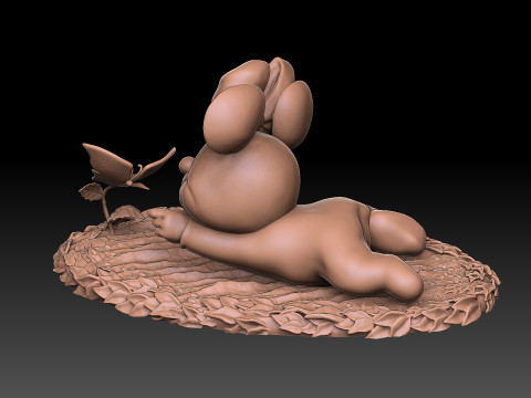 Baby Minnie Mouse for 3D printing 3Dプリントモデル