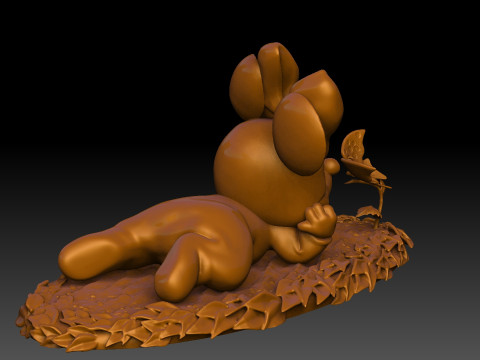 Baby Minnie Mouse for 3D printing 3Dプリントモデル