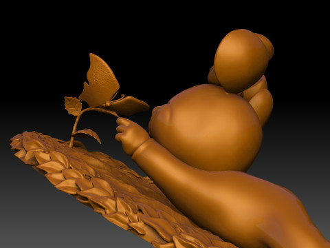 Baby Minnie Mouse for 3D printing 3Dプリントモデル
