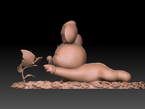 Baby Minnie Mouse for 3D printing 3Dプリントモデル