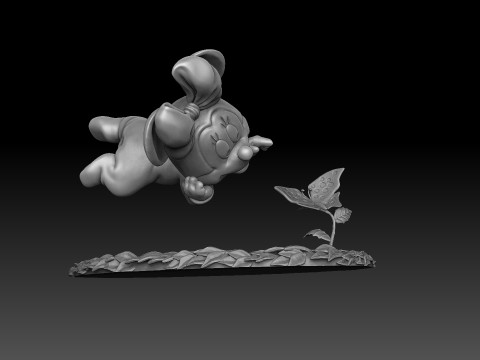 Baby Minnie Mouse for 3D printing 3Dプリントモデル