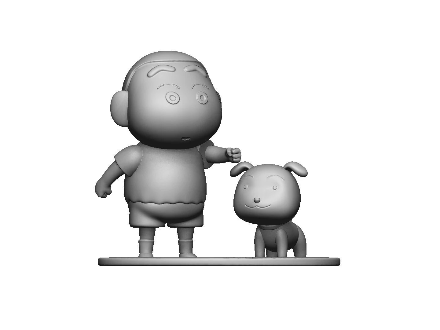 Crayon Shin-Chan for 3D printing STL 3D Print Model .c4d .max .obj .3ds .fbx .stl .blend 