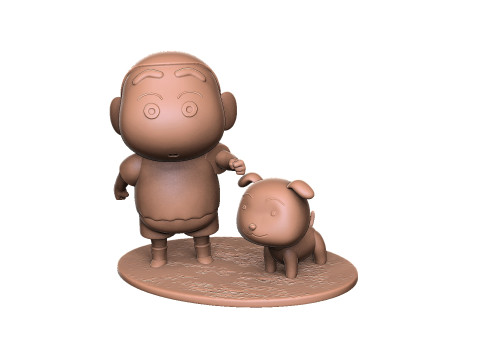 Crayon Shin-Chan for 3D printing STL 3Dプリントモデル