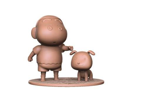 Crayon Shin-Chan for 3D printing STL 3Dプリントモデル