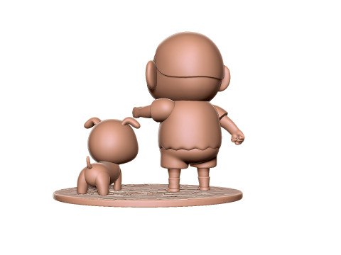 Crayon Shin-Chan for 3D printing STL 3Dプリントモデル