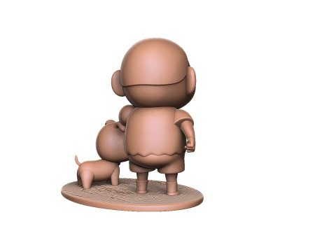Crayon Shin-Chan for 3D printing STL 3Dプリントモデル