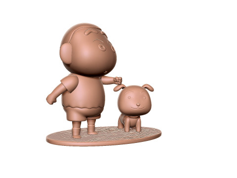 Crayon Shin-Chan for 3D printing STL 3Dプリントモデル