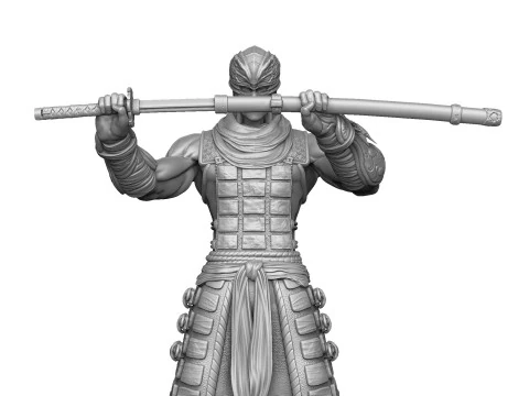 RYU HAYABUSA Ninja Gaiden with a sword for 3D printing STL 3D Print Model