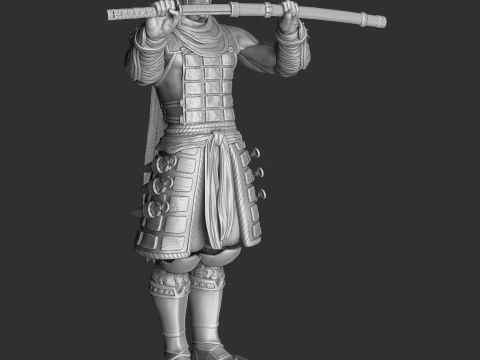 RYU HAYABUSA Ninja Gaiden with a sword for 3D printing STL 3D Print Model