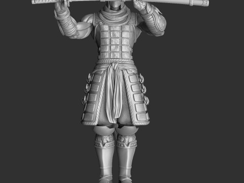 RYU HAYABUSA Ninja Gaiden with a sword for 3D printing STL 3D 打印模型