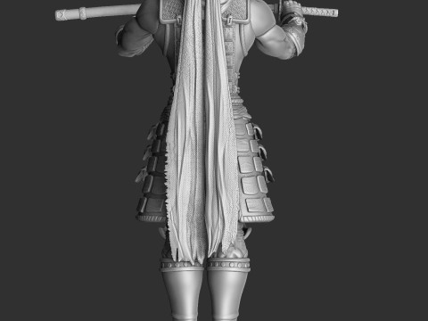 RYU HAYABUSA Ninja Gaiden with a sword for 3D printing STL 3D 打印模型
