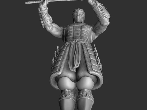 RYU HAYABUSA Ninja Gaiden with a sword for 3D printing STL 3D Print Model