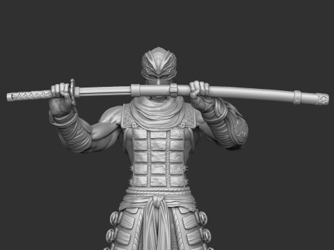 RYU HAYABUSA Ninja Gaiden with a sword for 3D printing STL 3D 打印模型