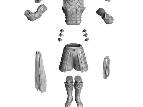 RYU HAYABUSA Ninja Gaiden with a sword for 3D printing STL 3D 打印模型