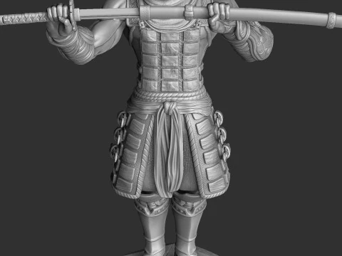 RYU HAYABUSA Ninja Gaiden with a sword 2 options for 3D printing STL 3D Print Model