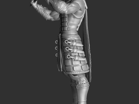 RYU HAYABUSA Ninja Gaiden with a sword 2 options for 3D printing STL 3D Print Model