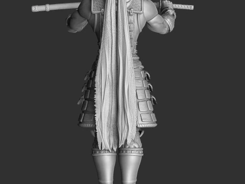 RYU HAYABUSA Ninja Gaiden with a sword 2 options for 3D printing STL 3D Print Model