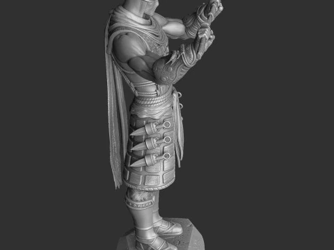 RYU HAYABUSA Ninja Gaiden with a sword 2 options for 3D printing STL 3D Print Model