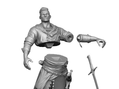 Olgierd von Everec for 3D printing STL Model Cetak 3D