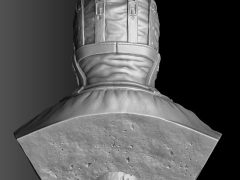 Sub-Zero bust 1 in Mortal Kombat for 3D printing STL Modèles 3D en vedette