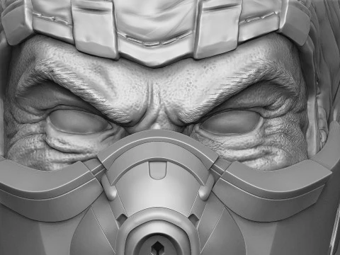 Sub-Zero bust 1 in Mortal Kombat for 3D printing STL 3D Print Model